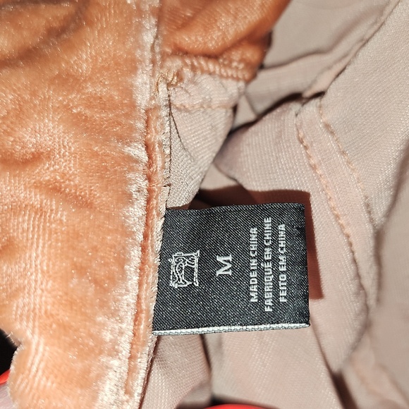 Scotch & Soda Soft Salmon Pink Velvet Belted Jacket Sleep Top Anthropolgie M - Picture 6 of 9